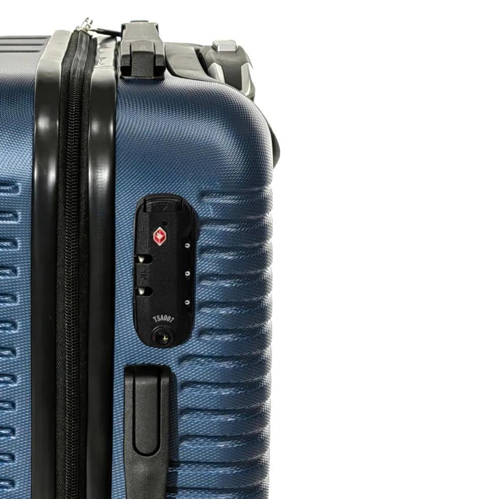 Trolley Semirigido 24" Blu in ABS con 4 ruote