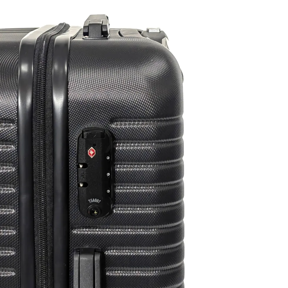 Trolley Semirigido 19" Nero in ABS con 4 ruote