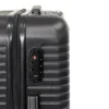 Trolley Semirigido 24" Nero in ABS con 4 ruote